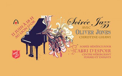 <!--:fr-->Soirée Jazz au profit de l’Abri d’espoir avec le pianiste jazz Oliver Jones, mercredi le 11 juin au Lion d’Or<!--:-->