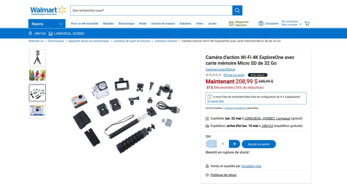 02 - Explore One 4K Action camera_(245$ + taxes)_01